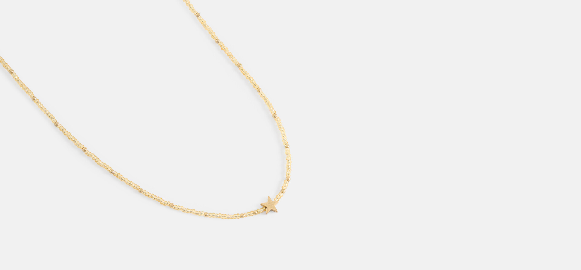 Perlen-Stern-Halskette Gold SHOEBY ACCESSOIRES