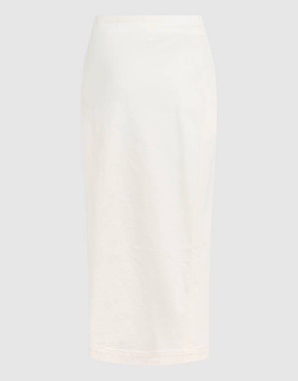 Midirock aus Denim Wei&szlig; von Fred SHOEBY WOMEN