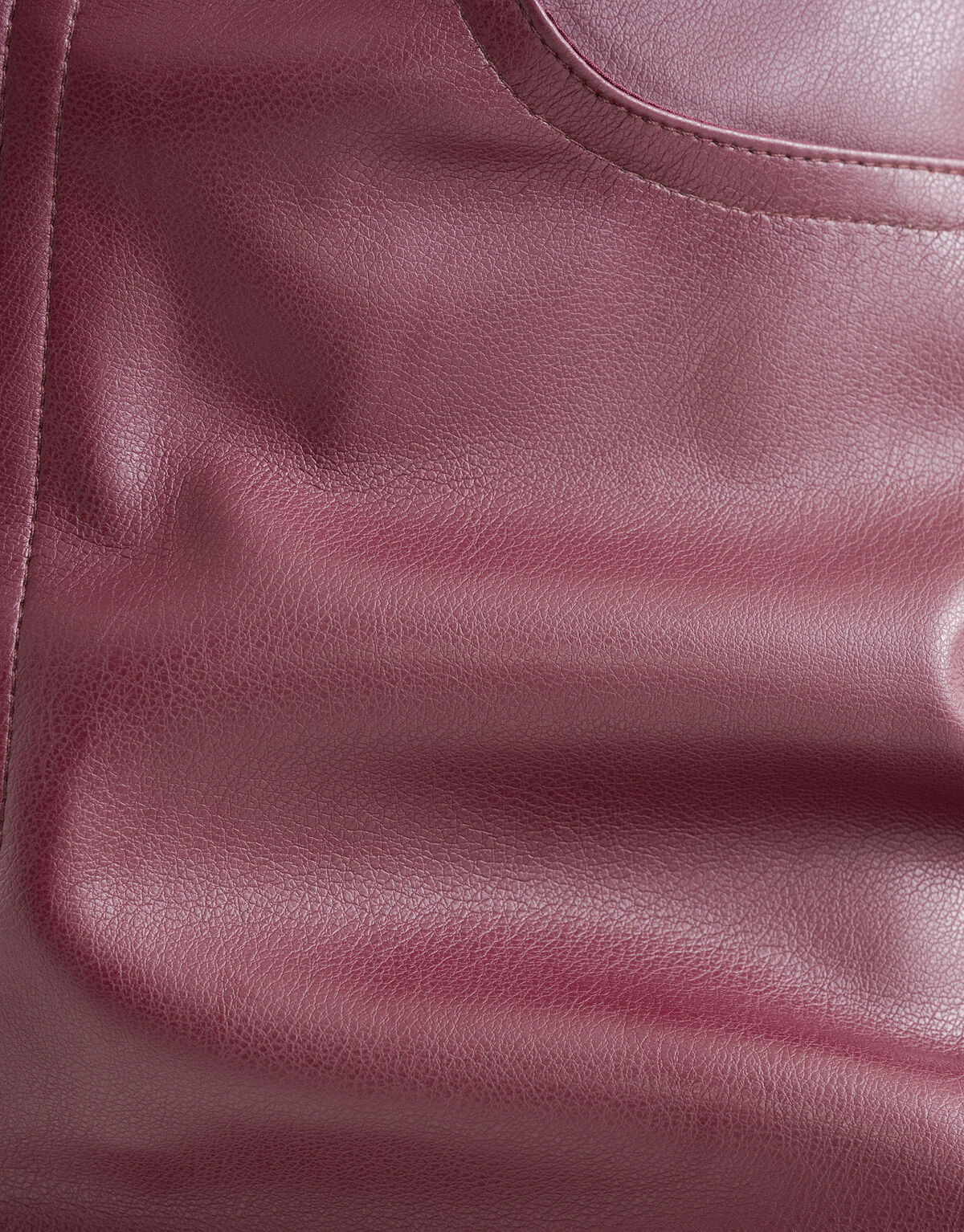 Gerade Hose aus Veganleder Dunkelrot SHOEBY WOMEN