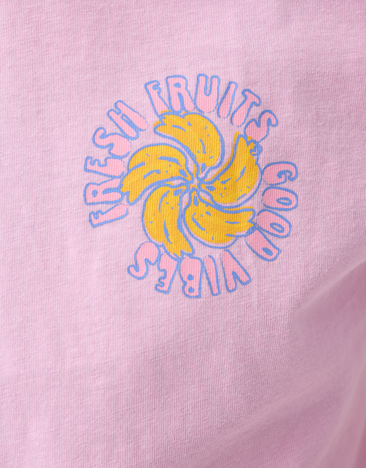 Obst-Stickerei T-Shirt Hellviolett SHOEBY GIRLS