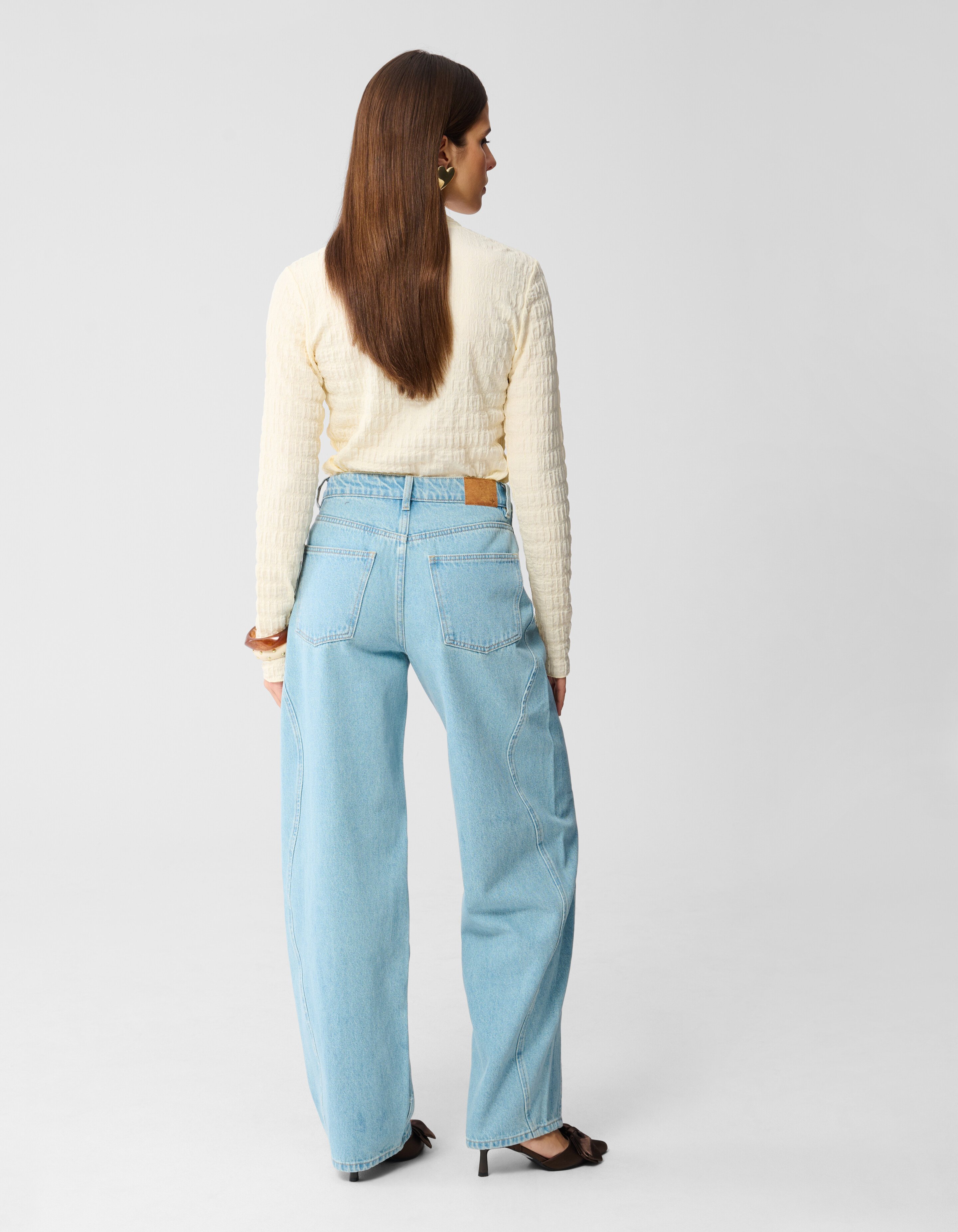 Swirl Barrel Fit Jeans Blau SHOEBY WOMEN