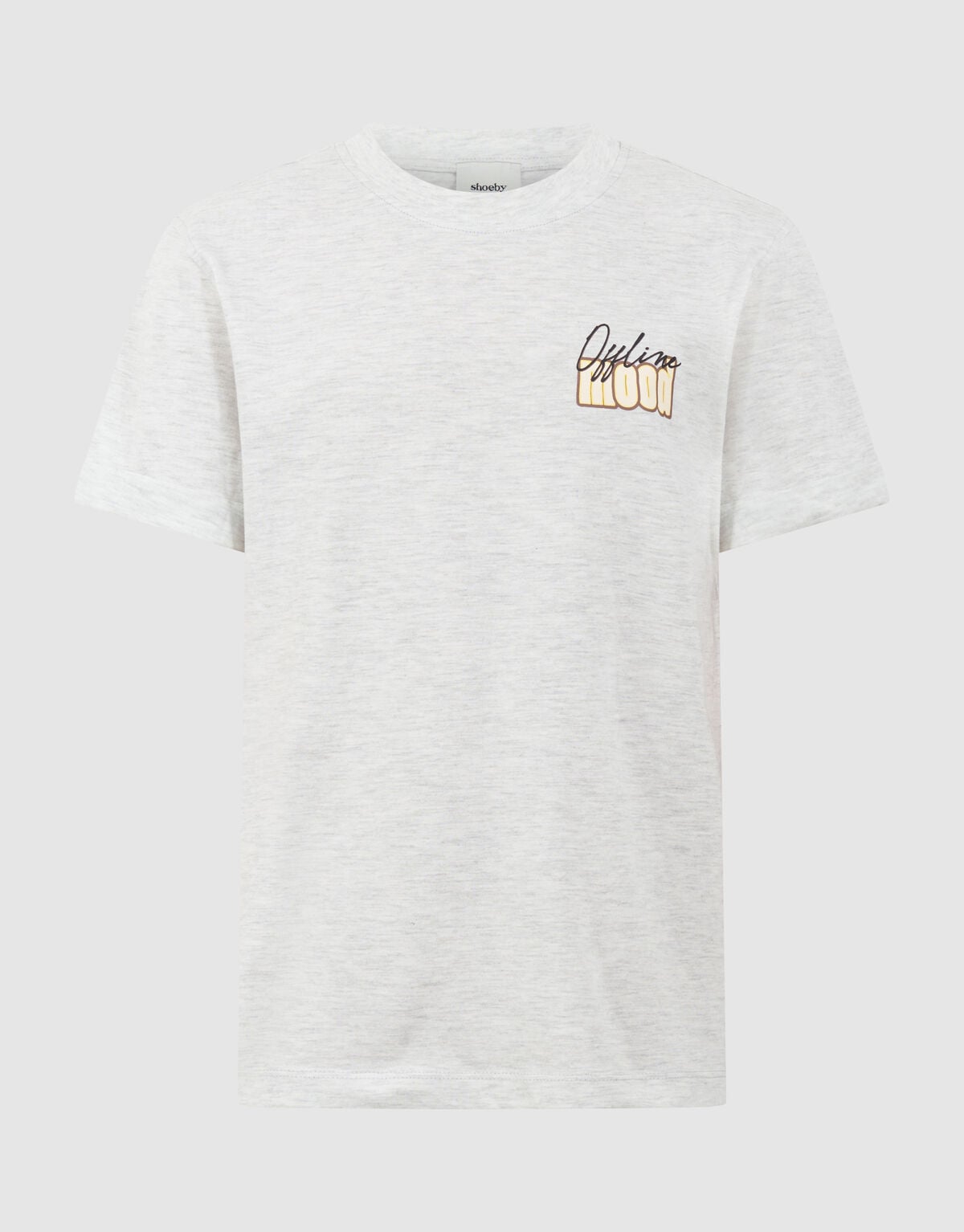 Offline Mood Artwork T-Shirt Hellgrau SHOEBY GIRLS