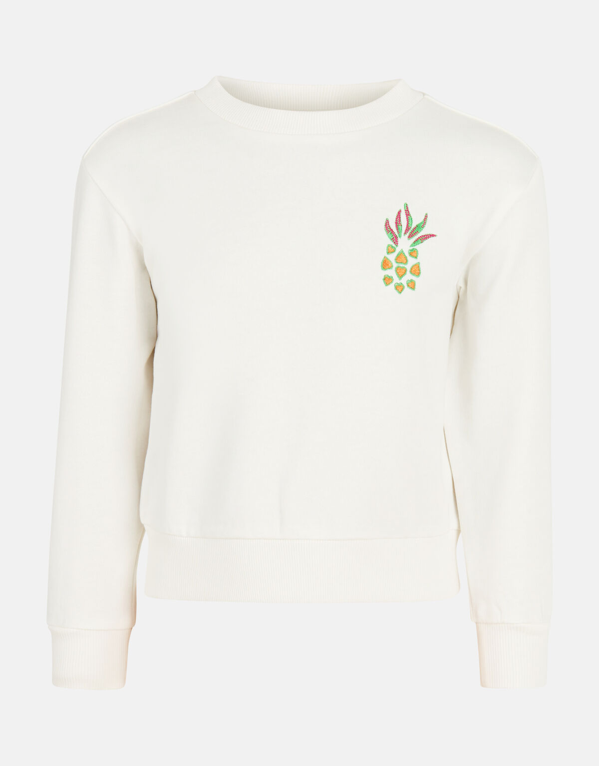 Bestickter Pullover Off White SHOEBY GIRLS