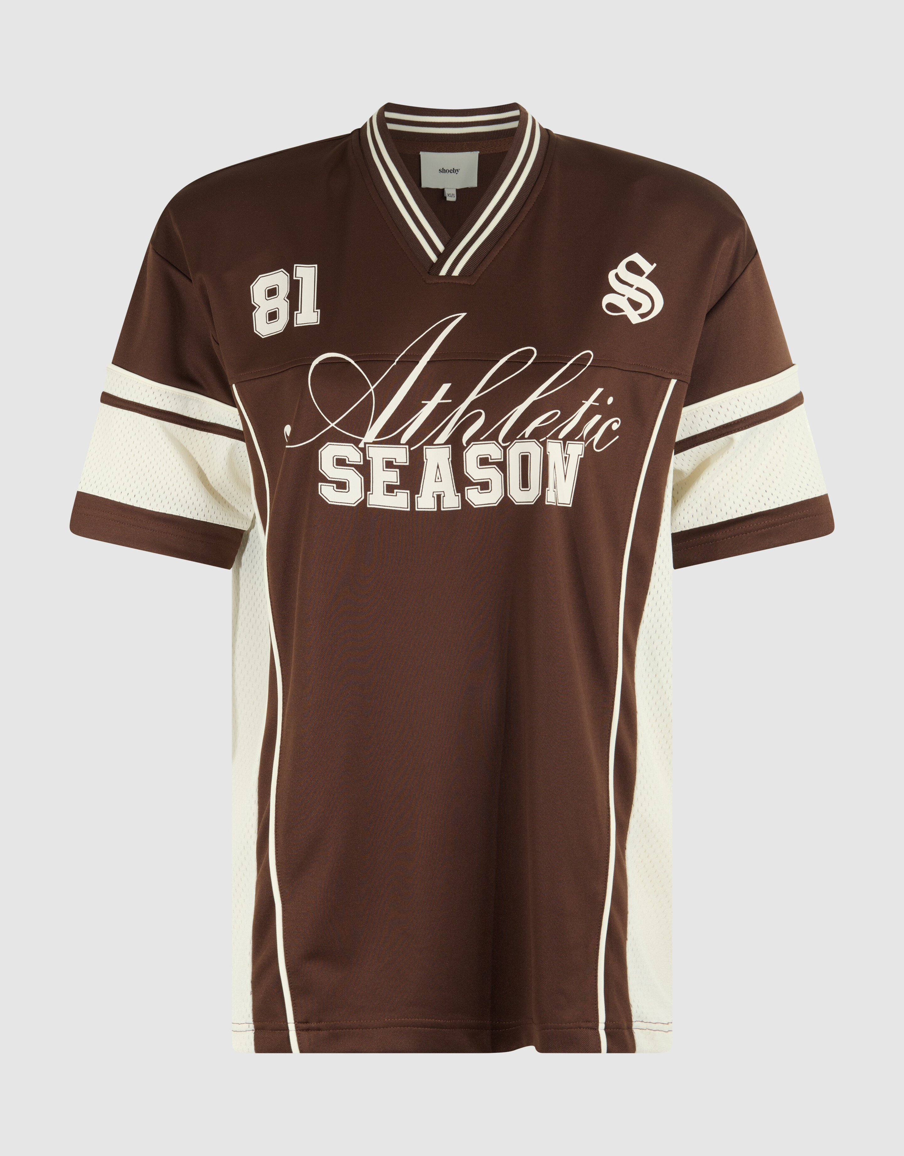 Übergroßes Baseball-T-Shirt Braun SHOEBY WOMEN