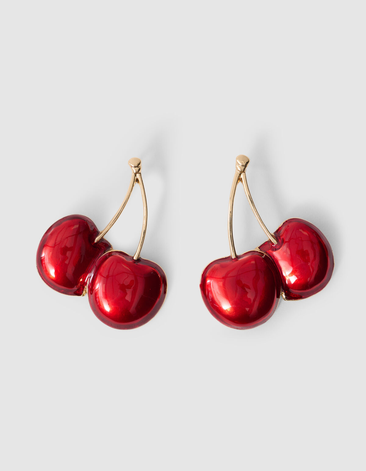 Große Kirschen-Ohrringe Rot SHOEBY ACCESSOIRES