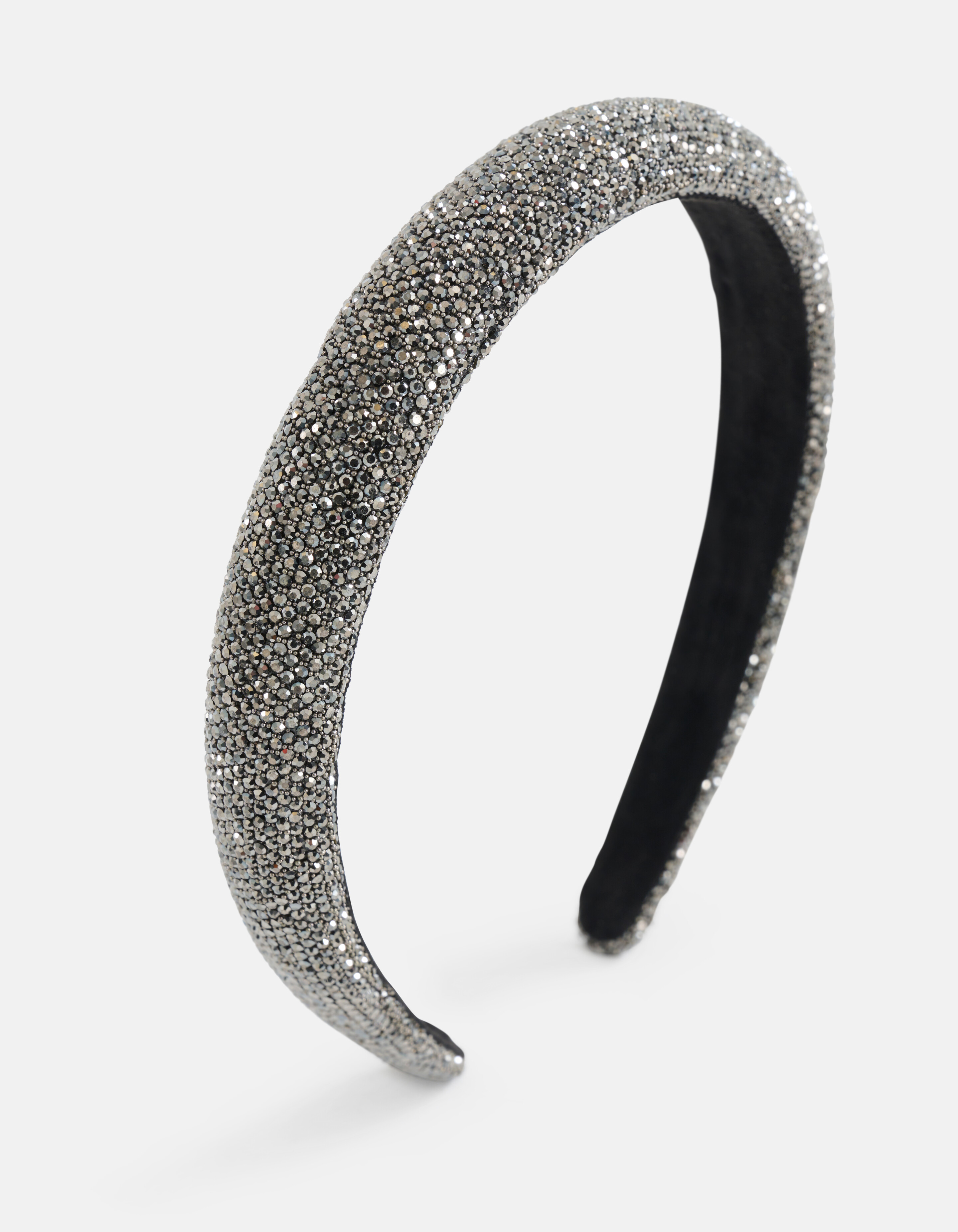 Strass-Haarband Dunkelgrau SHOEBY ACCESSOIRES