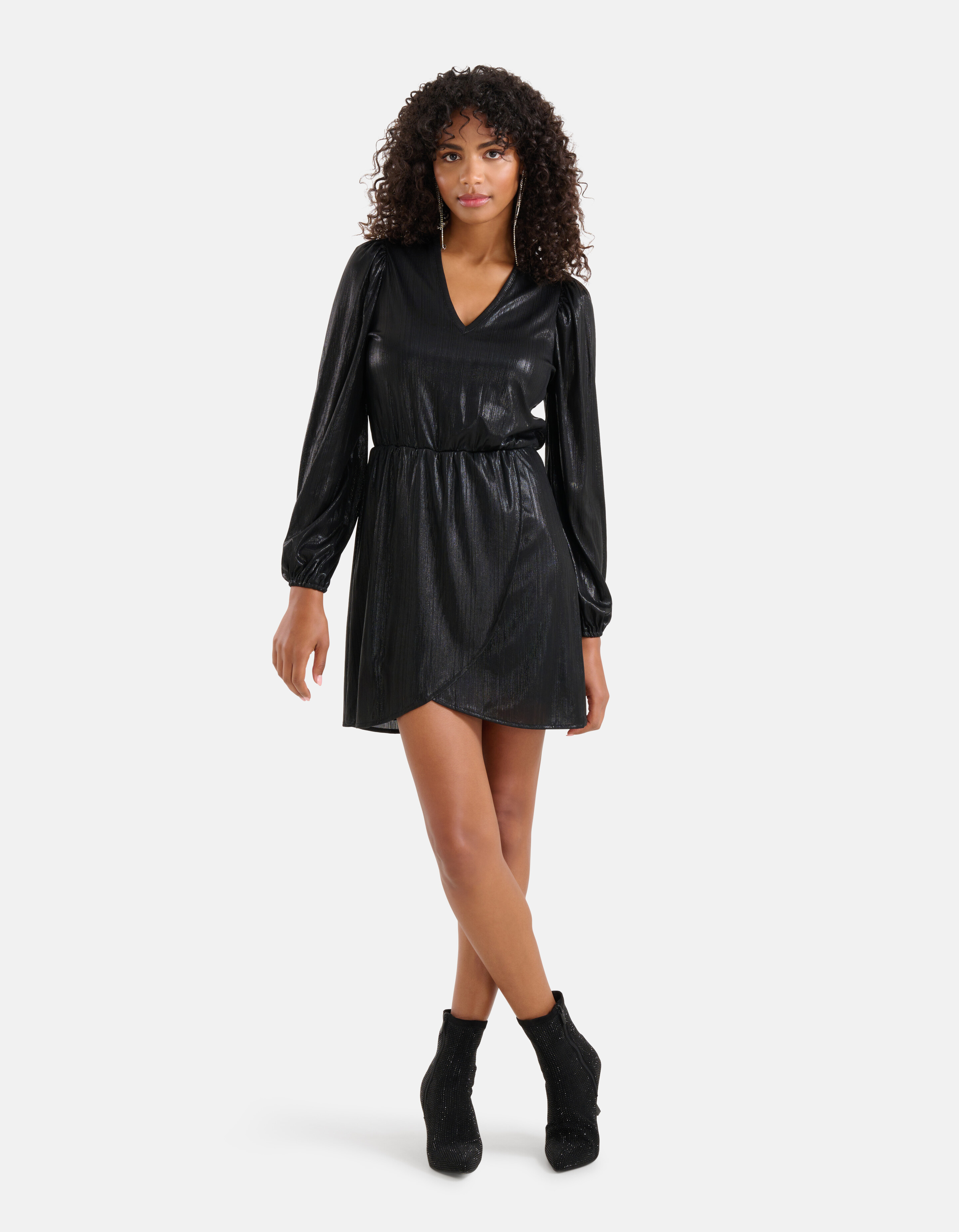 Beschichtetes Kleid Schwarz SHOEBY WOMEN