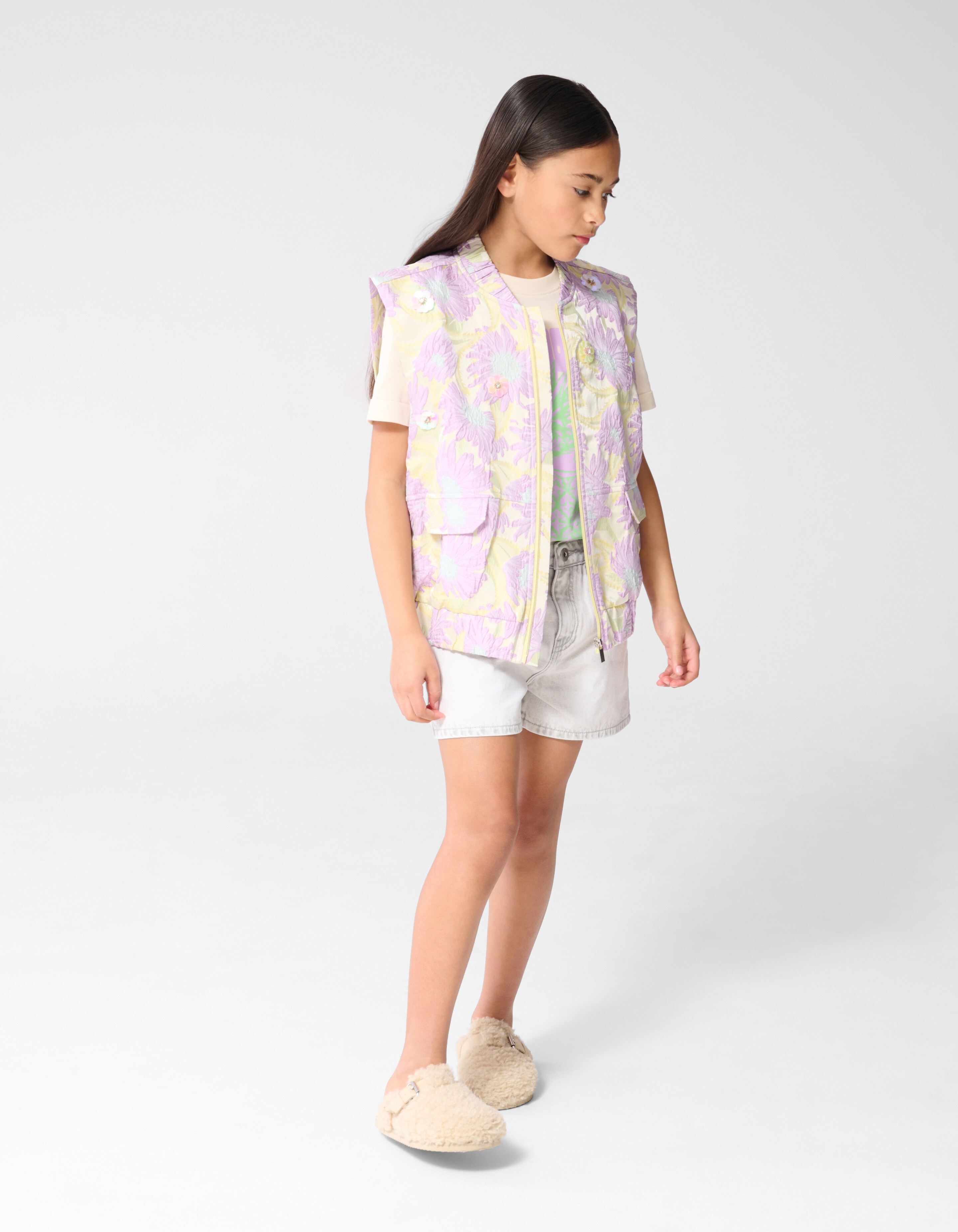 Verzierte Bomberweste Hellviolett SHOEBY GIRLS