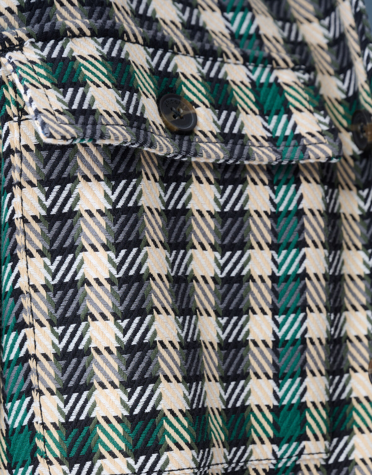 Twill-Karohemd grün SHOEBY MEN