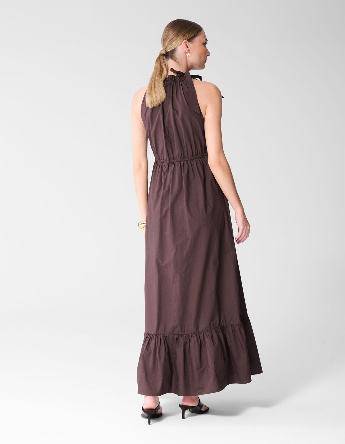 Tr&auml;ger Maxi Kleid Braun SHOEBY WOMEN