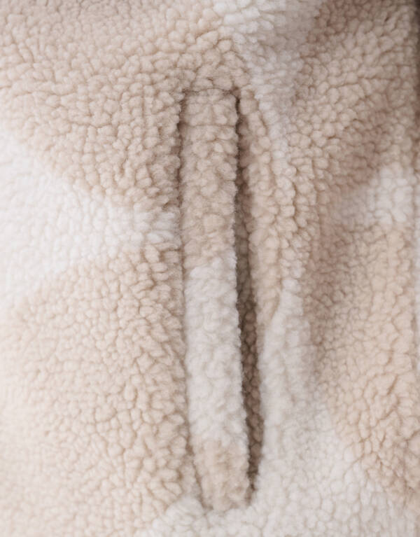 Bomberjacke mit Teddy-Logo in Off-White SHOEBY MEN