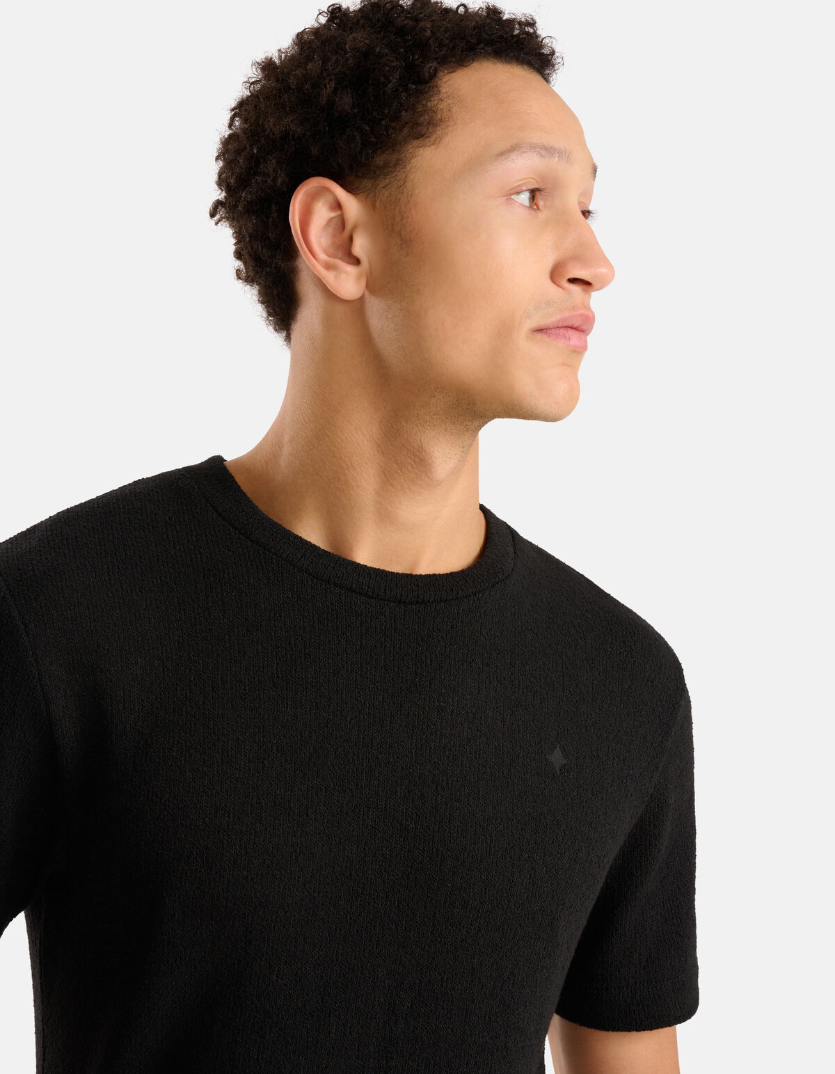 Boucle-T-Shirt Schwarz SHOEBY MEN