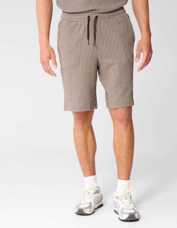 Seersucker-Shorts, Braun SHOEBY MEN