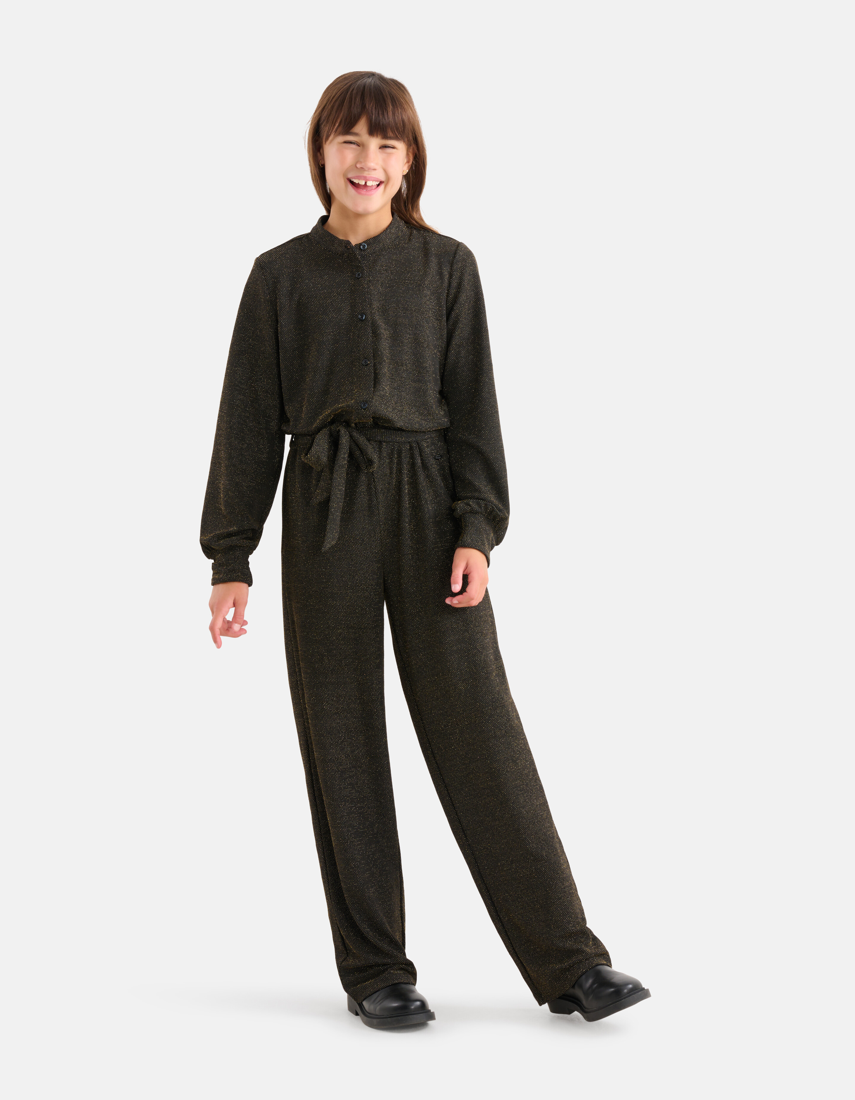 Lurex-Overall Schwarz von Nicolette SHOEBY GIRLS