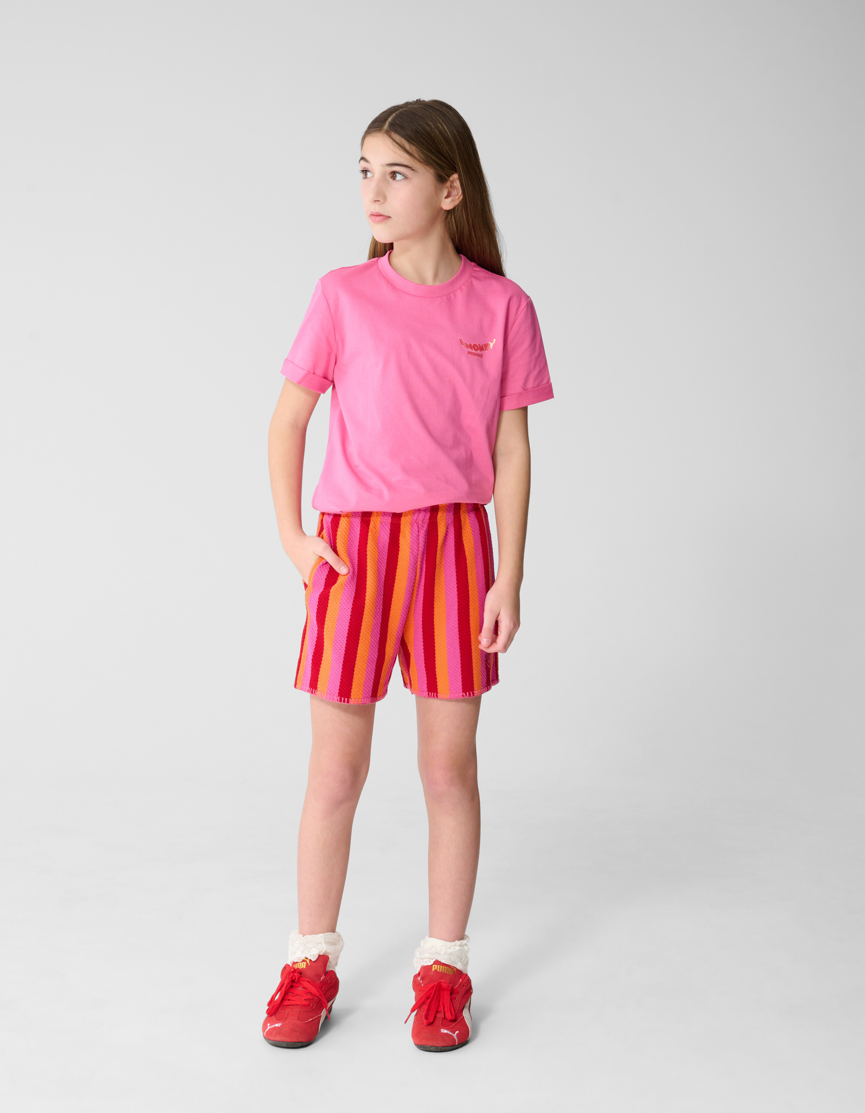 Gestreifte Shorts Rosa SHOEBY GIRLS