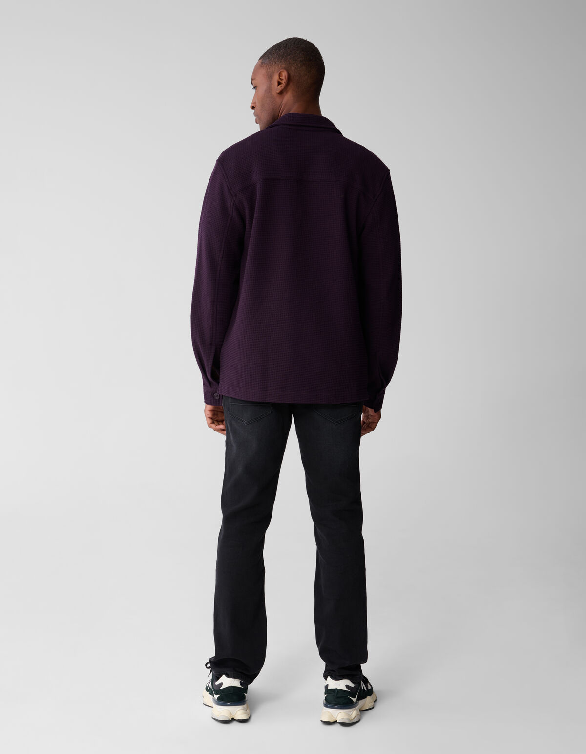 Waffle Overshirt Dunkelrot SHOEBY MEN