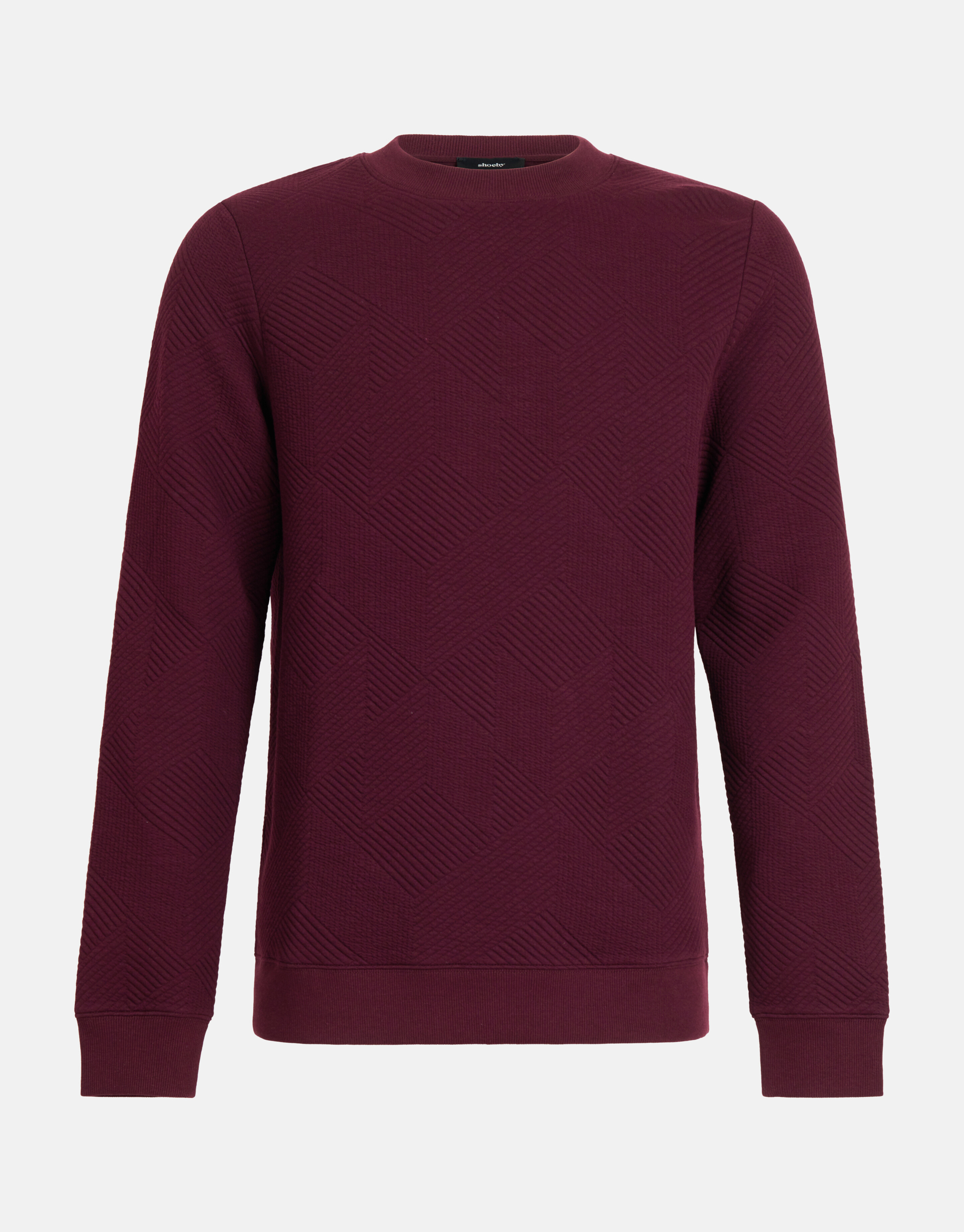 Geometrischer Pullover Bordeaux SHOEBY MEN
