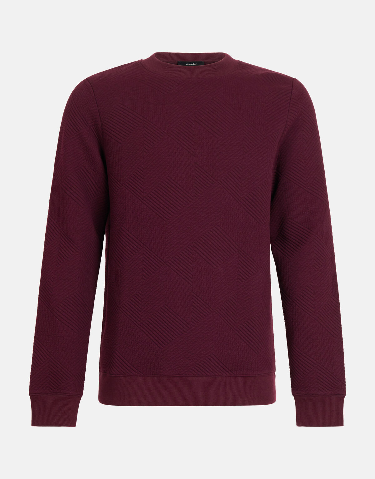 Geometrischer Pullover Bordeaux SHOEBY MEN