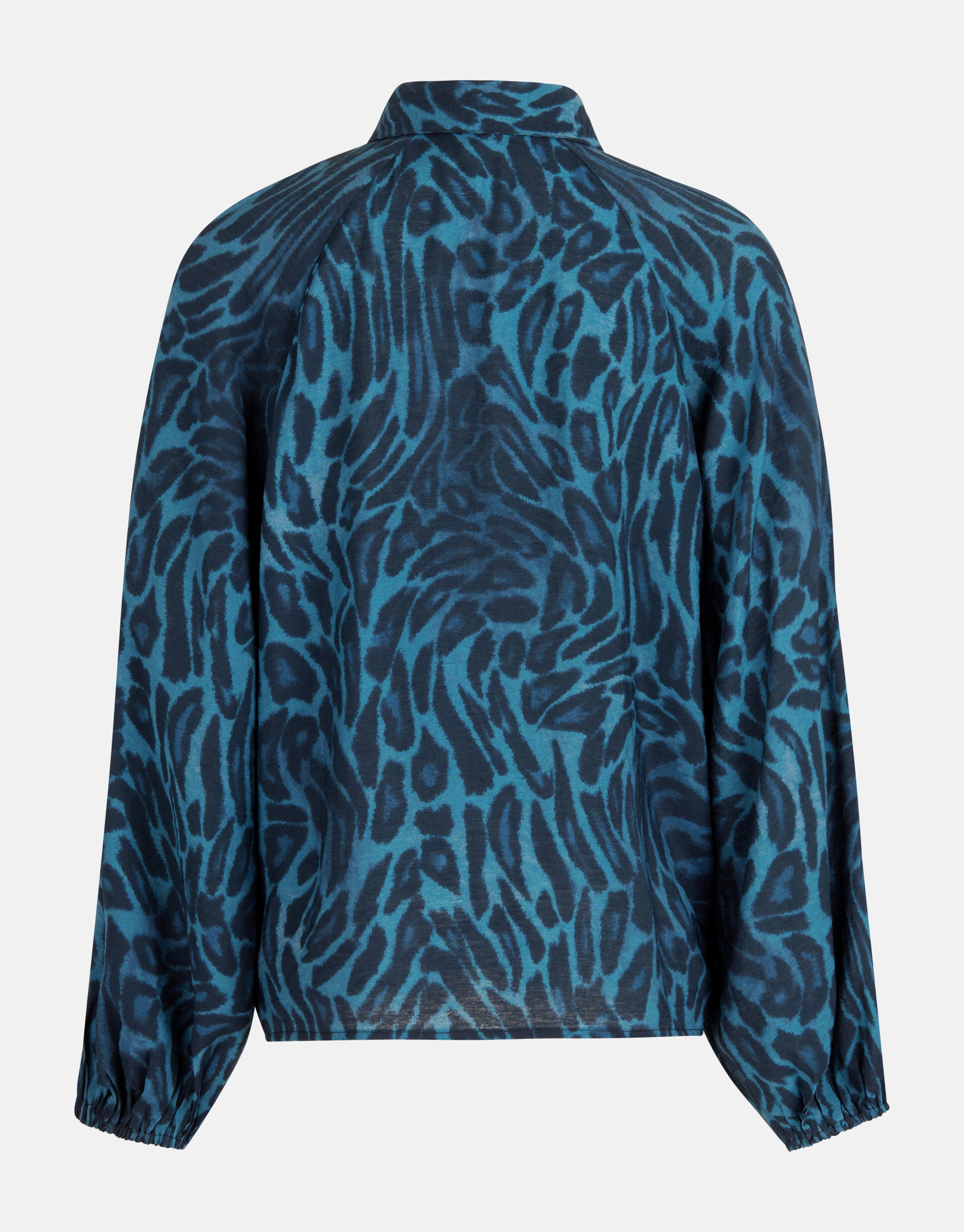 Bluse mit Leopardenmuster Blau SHOEBY WOMEN