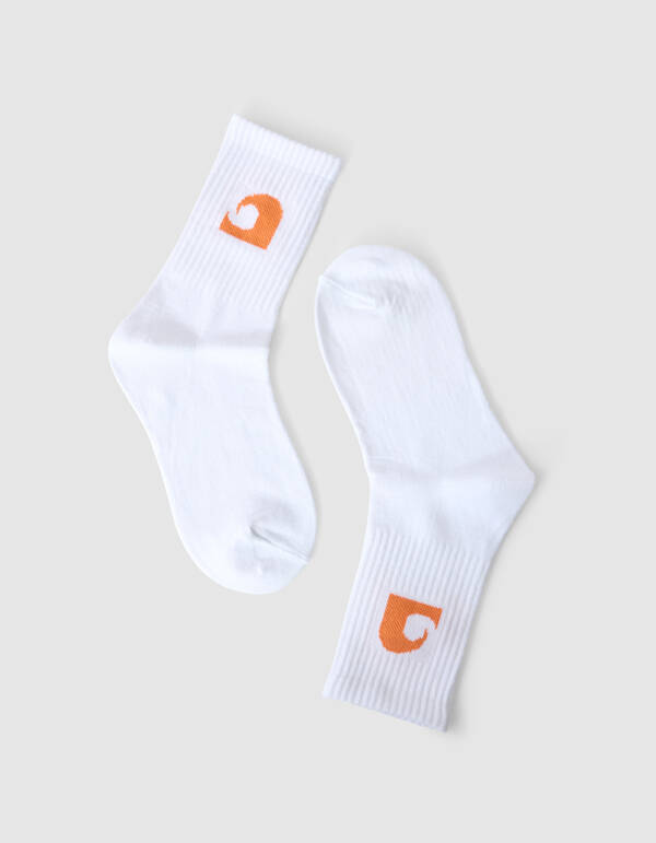 Wave Artwork Socken Orange SHOEBY ACCESSOIRES