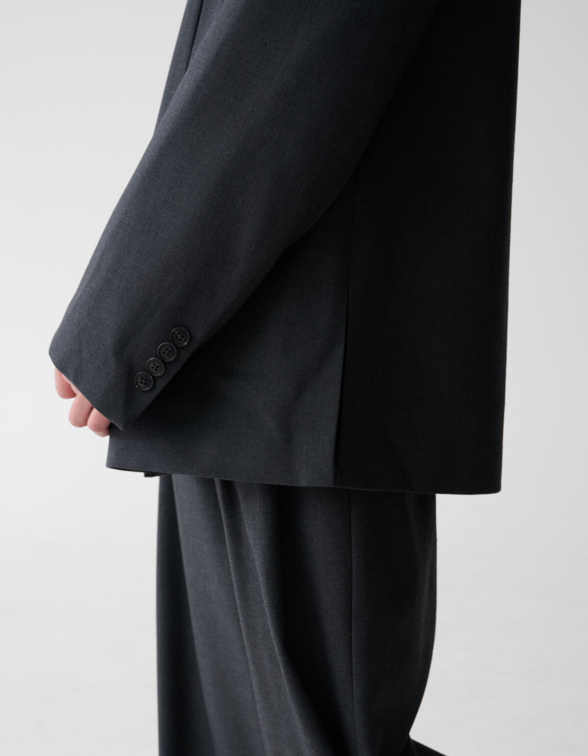 Übergroßer Blazer Dunkelgrau SHOEBY WOMEN