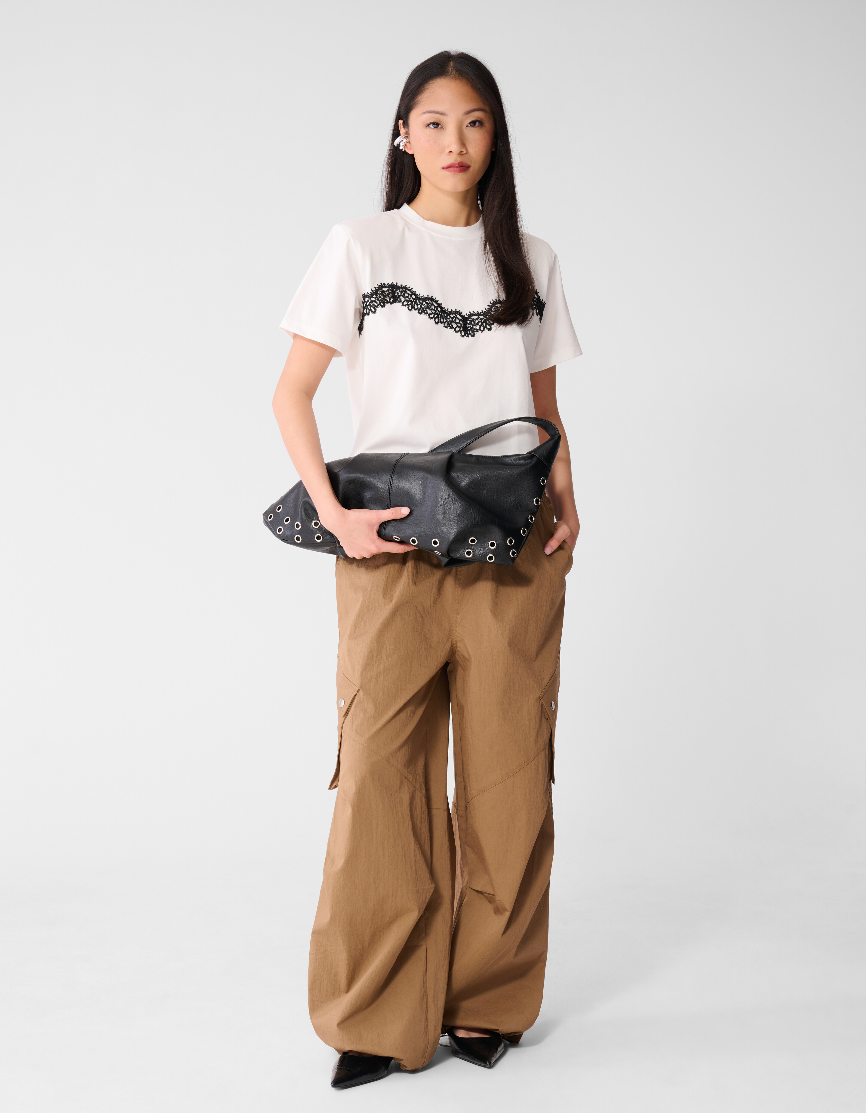 Eyelet Tas Zwart SHOEBY ACCESSOIRES