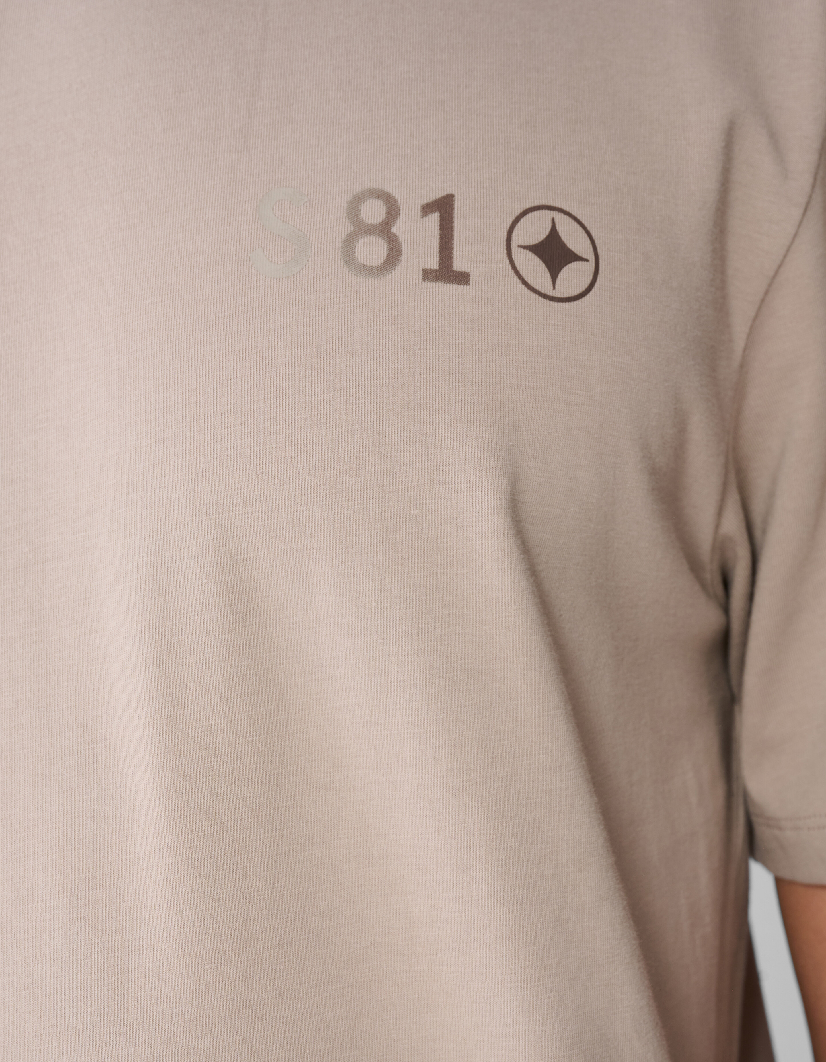 Gradient-Logo-Kunst T-Shirt Hellbraun SHOEBY MEN