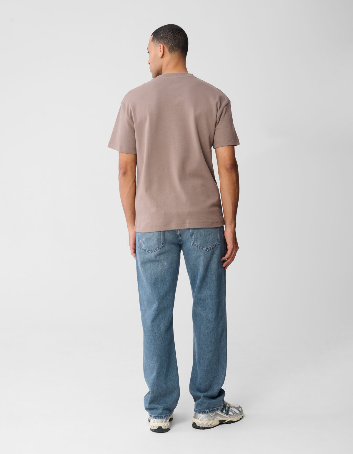 Stickabzeichen T-Shirt Hellbraun SHOEBY MEN