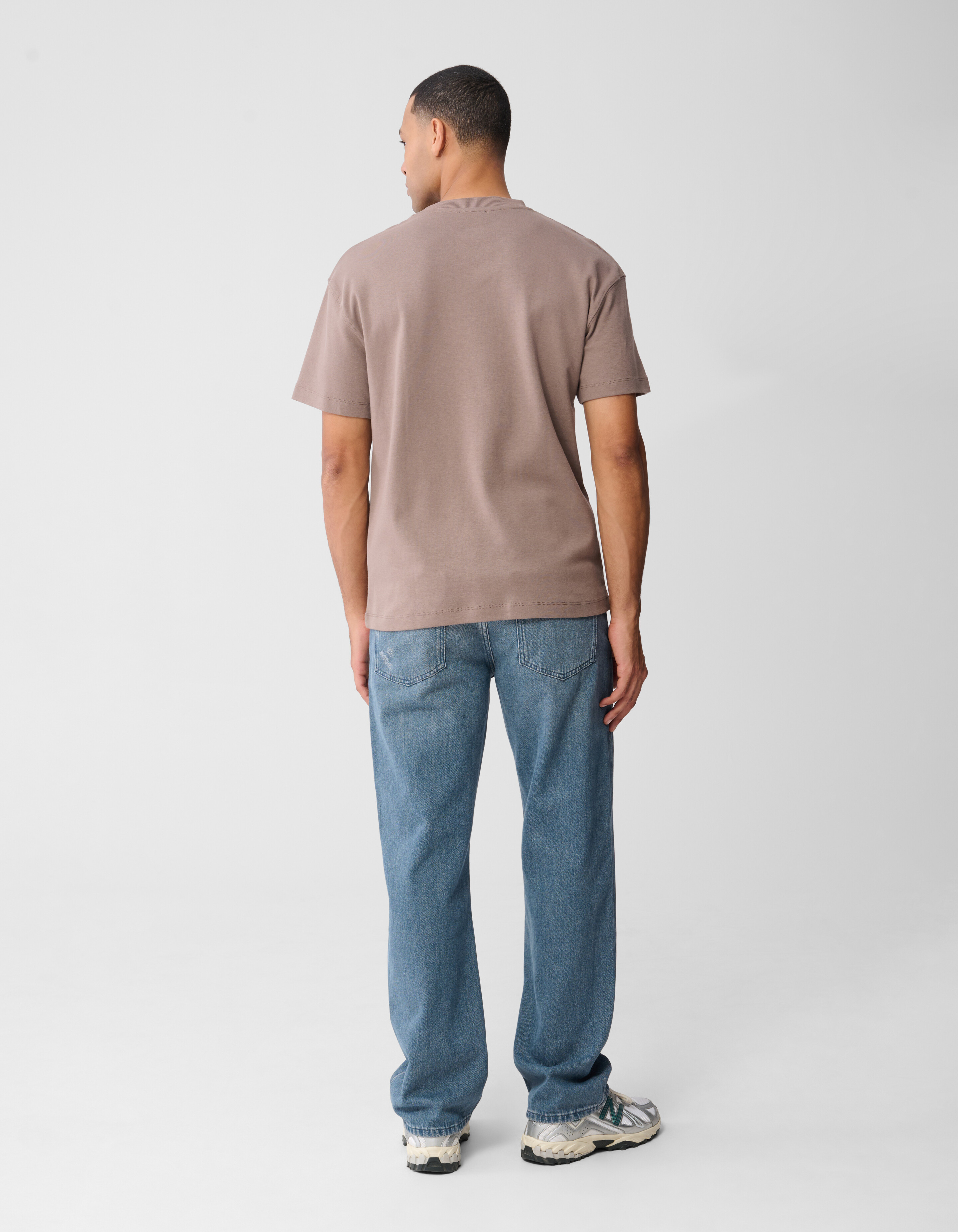 Stickabzeichen T-Shirt Hellbraun SHOEBY MEN