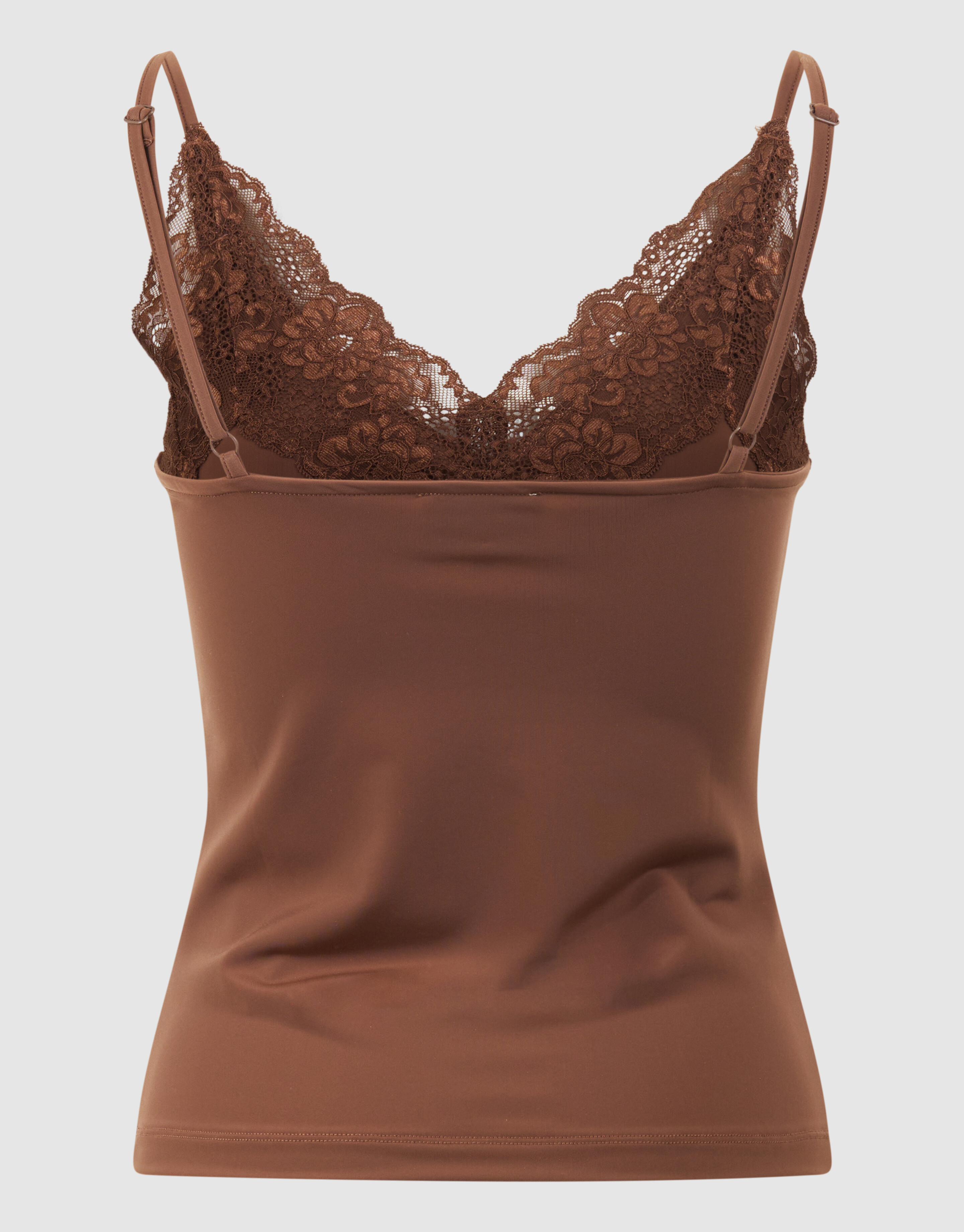 Spitzen-Singlet Top Braun SHOEBY WOMEN