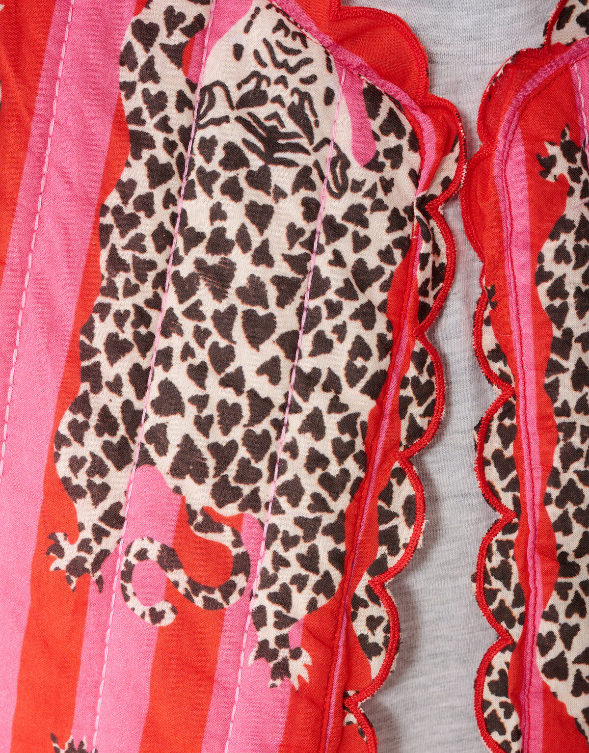 Gesteppte Leopardenweste Rosa SHOEBY GIRLS