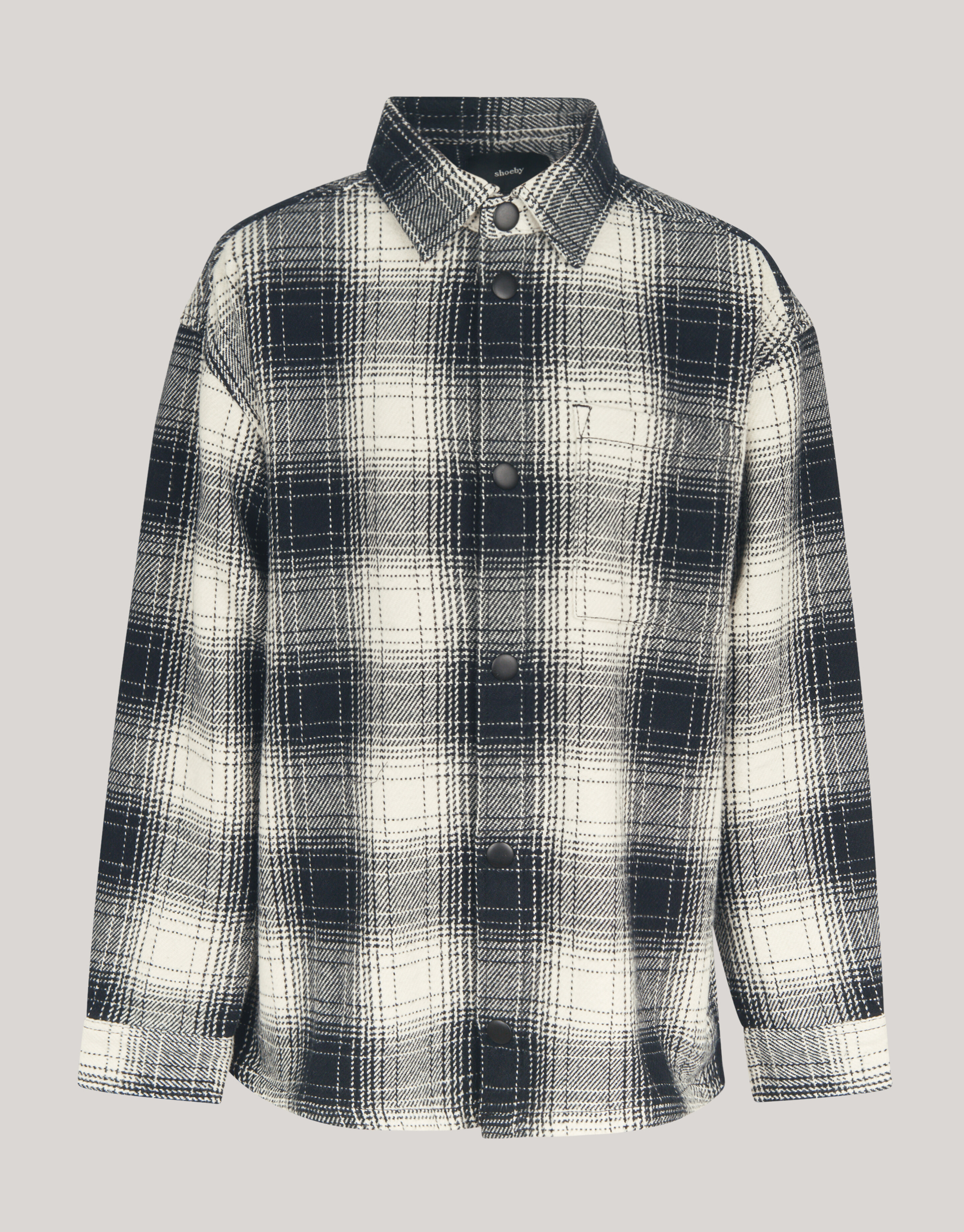 Geblockte Jacke schwarz/off-weiß SHOEBY BOYS