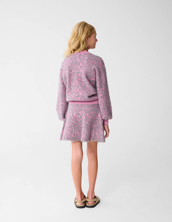 Leoparden-Strickpullover Rosa SHOEBY GIRLS