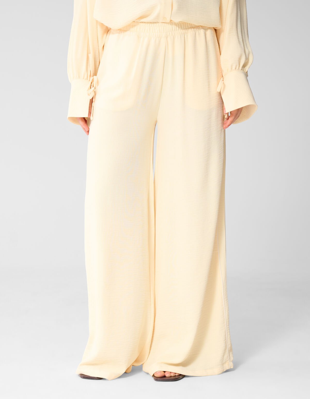 Twist Wide Leg Fit Hose Hellgelb SHOEBY WOMEN