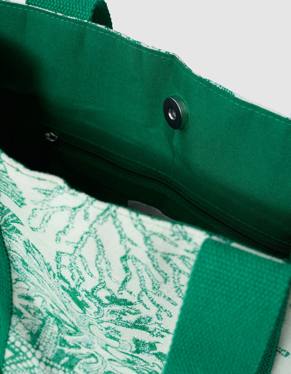 Jacquard Shopper Gr&uuml;n SHOEBY ACCESSOIRES