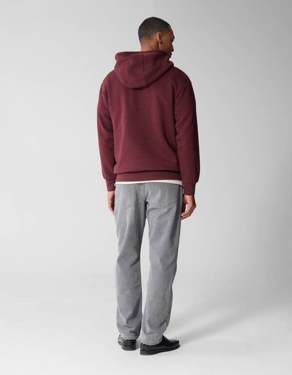 Embroidery Hoodie Dunkelrot SHOEBY MEN