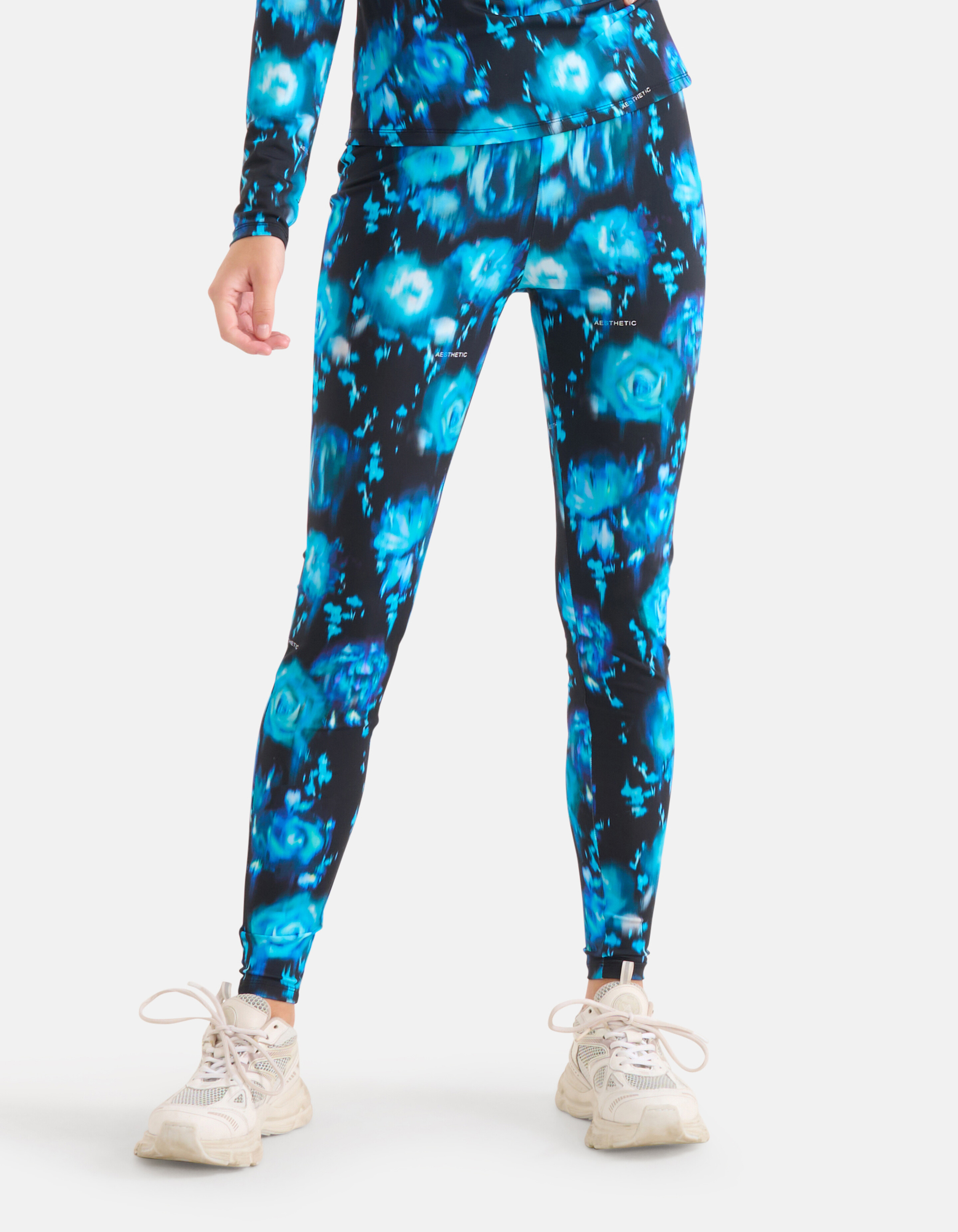 Printed Travel Legging Blauw SHOEBY WOMEN