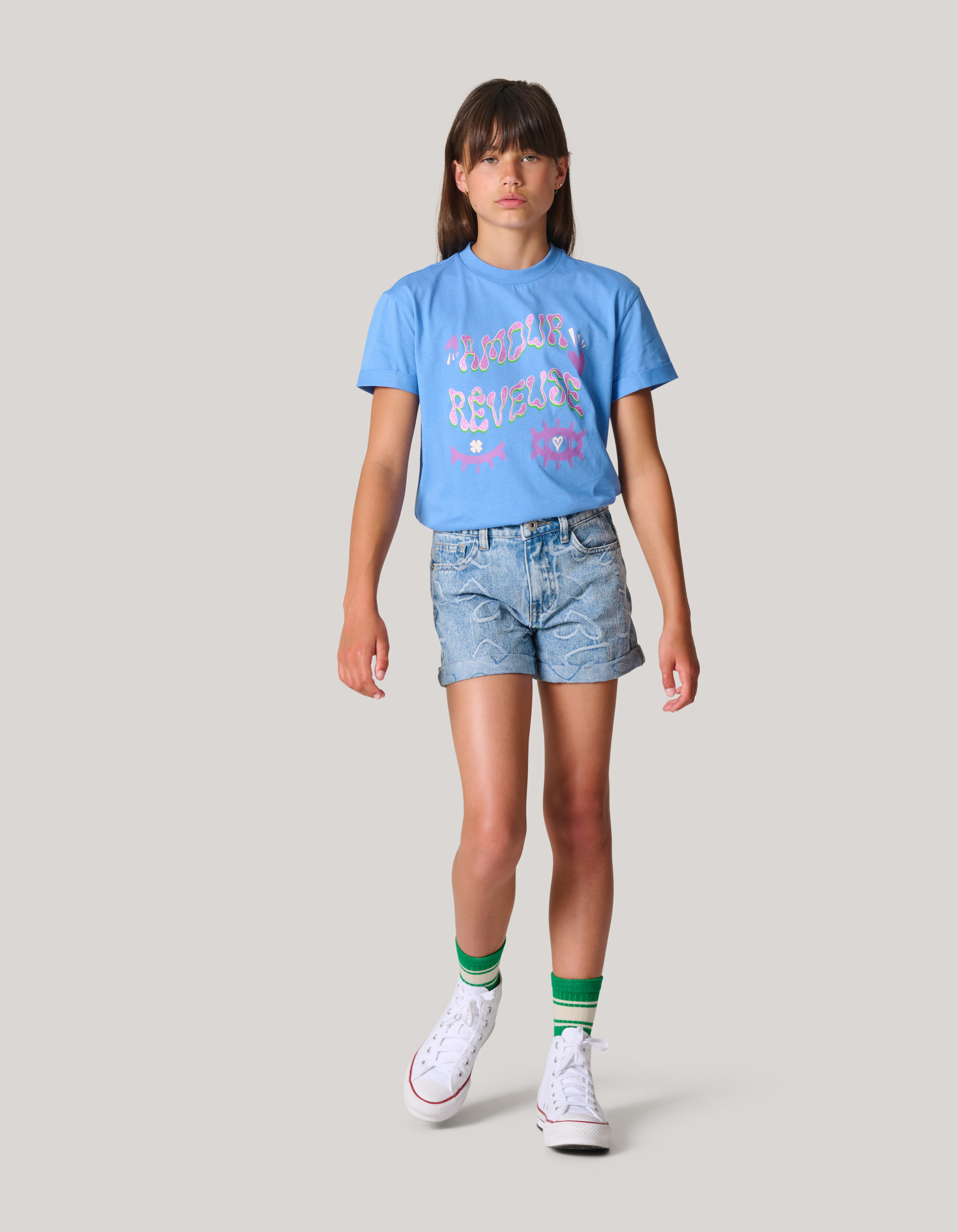 Artwork T-shirt Hellblau SHOEBY GIRLS