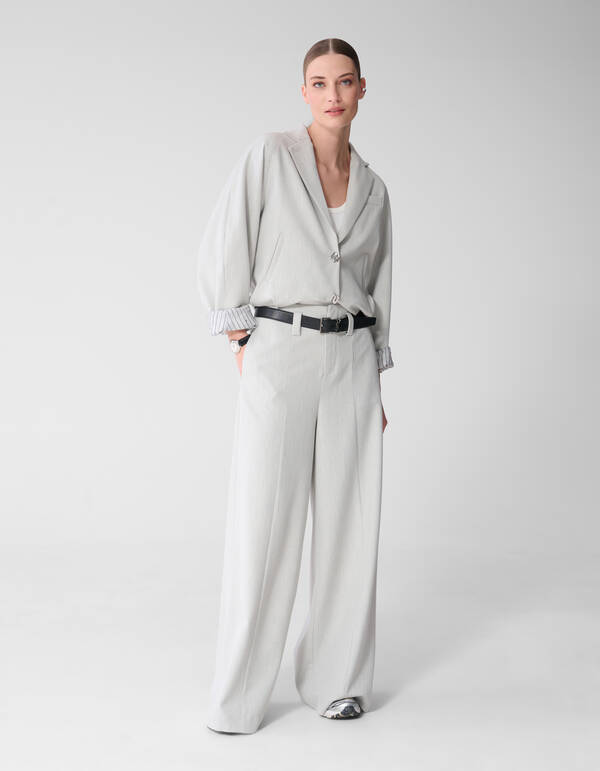 Weite Hosen Passform Hellgrau Von Mieke SHOEBY WOMEN