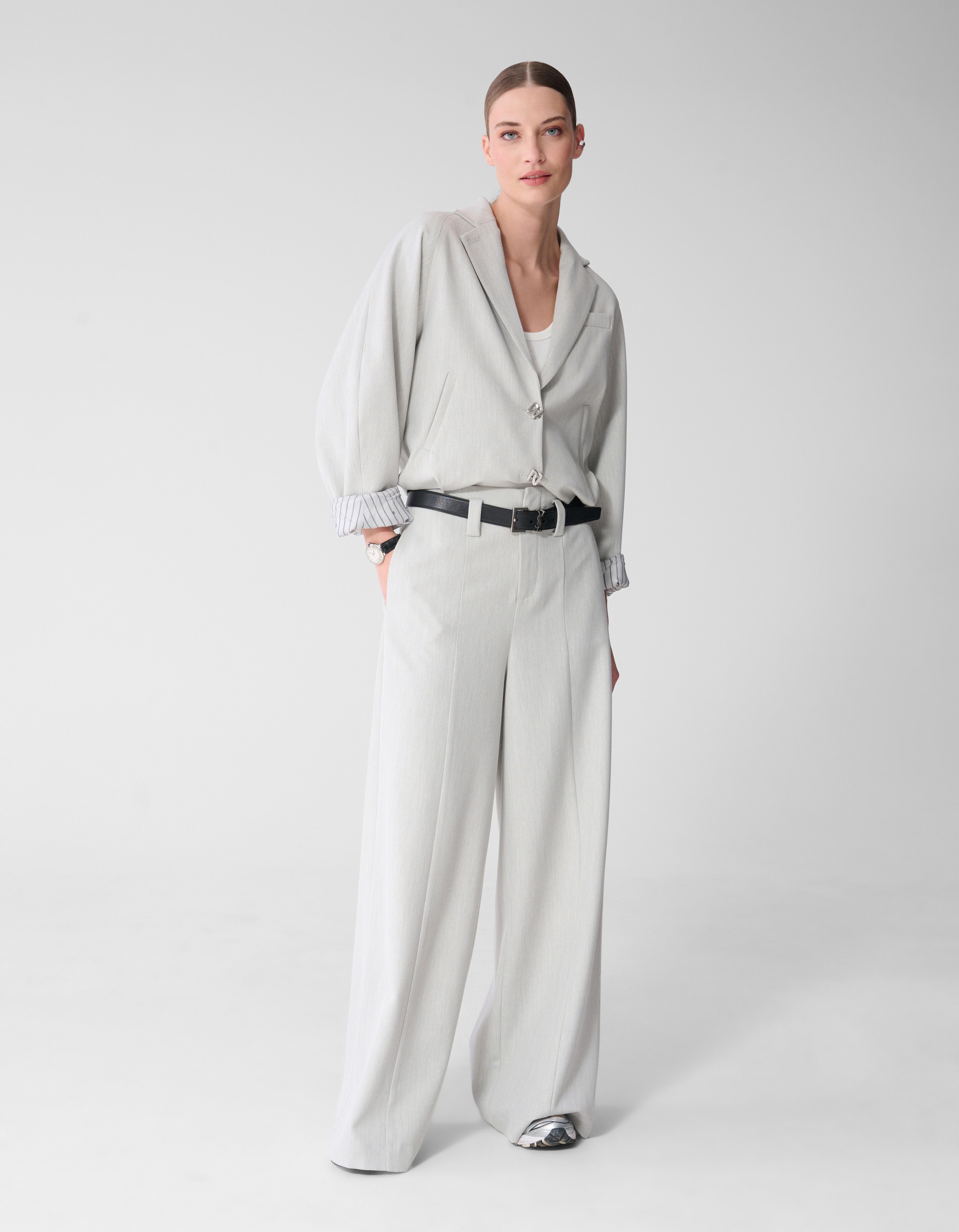 Weite Hosen Passform Hellgrau Von Mieke SHOEBY WOMEN