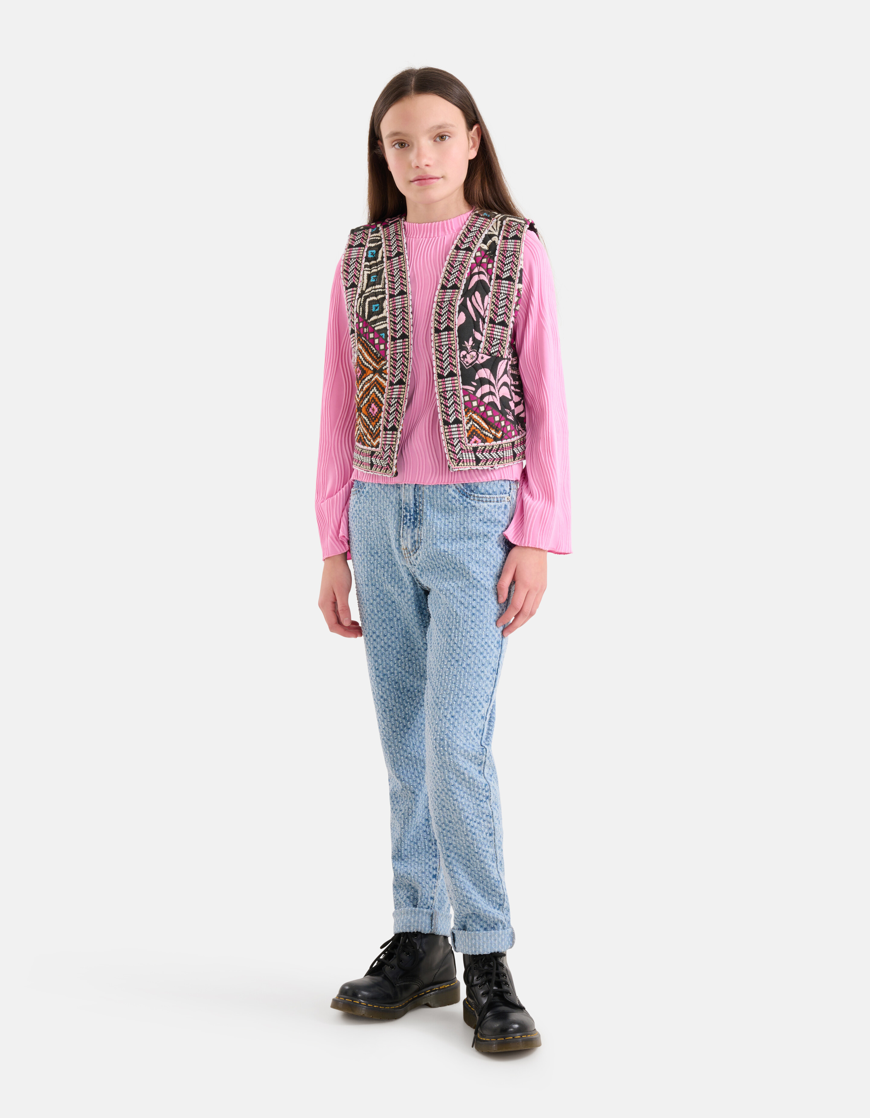 Structure Straight Jeans Gebleicht SHOEBY GIRLS