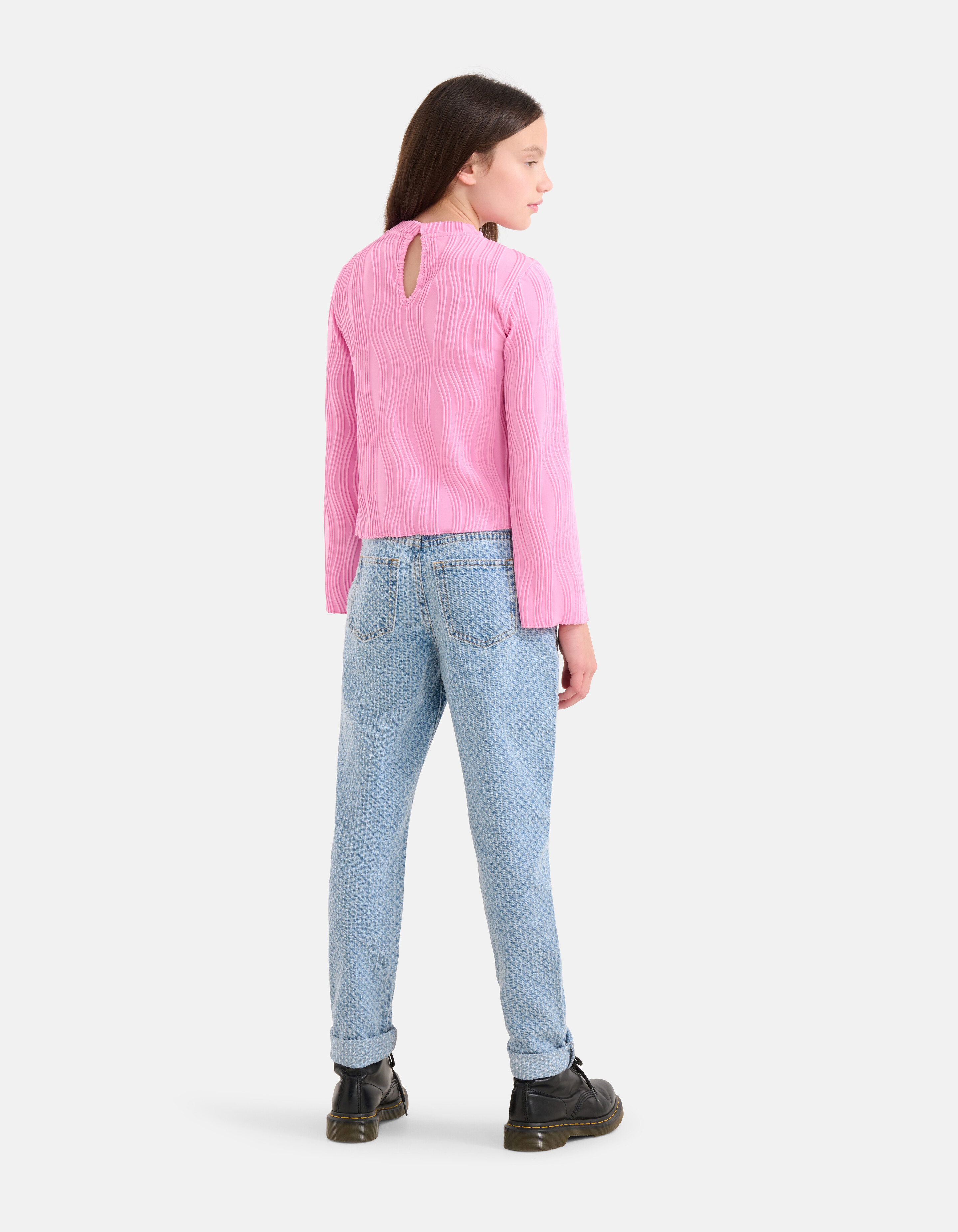 Structure Straight Jeans Gebleicht SHOEBY GIRLS