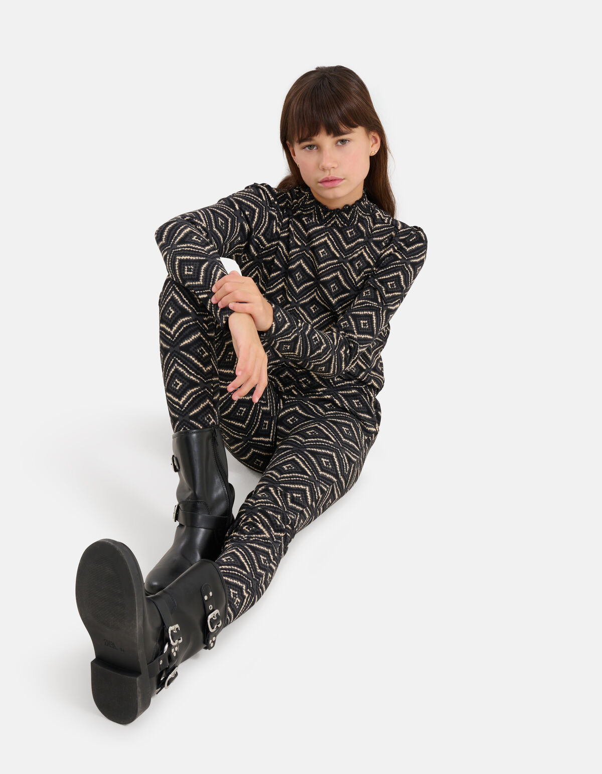 Printed Longsleeve Zwart SHOEBY GIRLS